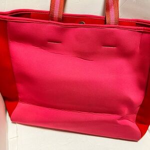 Summersalt Neoprene Beach Tote In Pink/Red